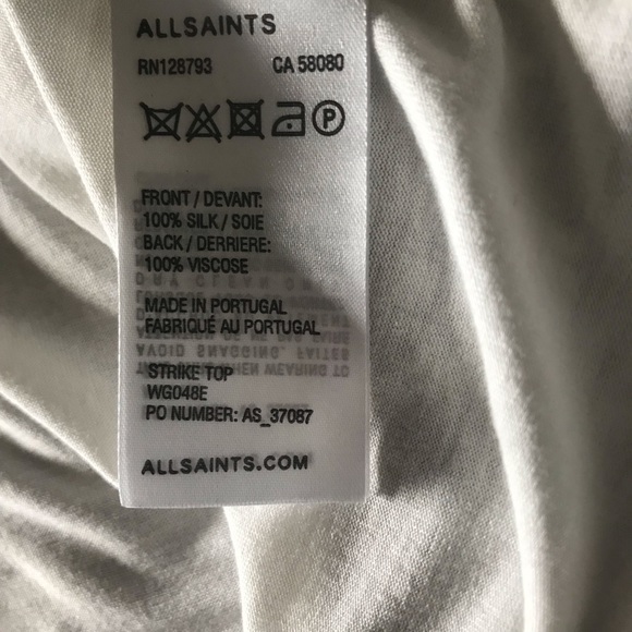 All Saints Strike Tunic Top - Size S - Picture 3 of 4